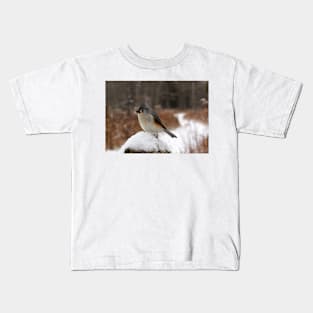 Titmouse in the Snow Kids T-Shirt